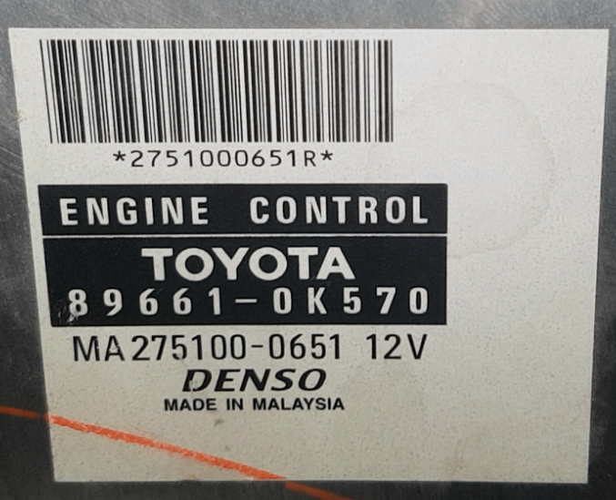 98663-0K030 89661-0K570 DENSO Toyota Hilux Fortuner 4.0L 1GRFE  2019Y KTAG FLASH.rar